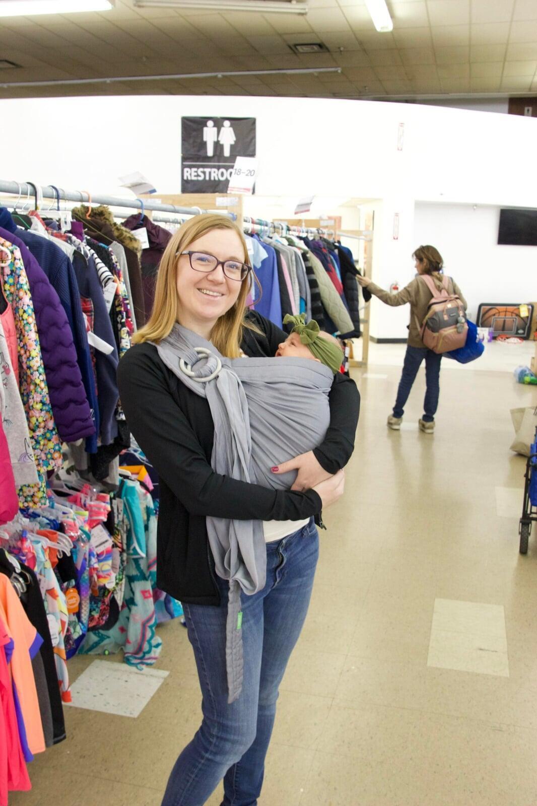 shopper with baby